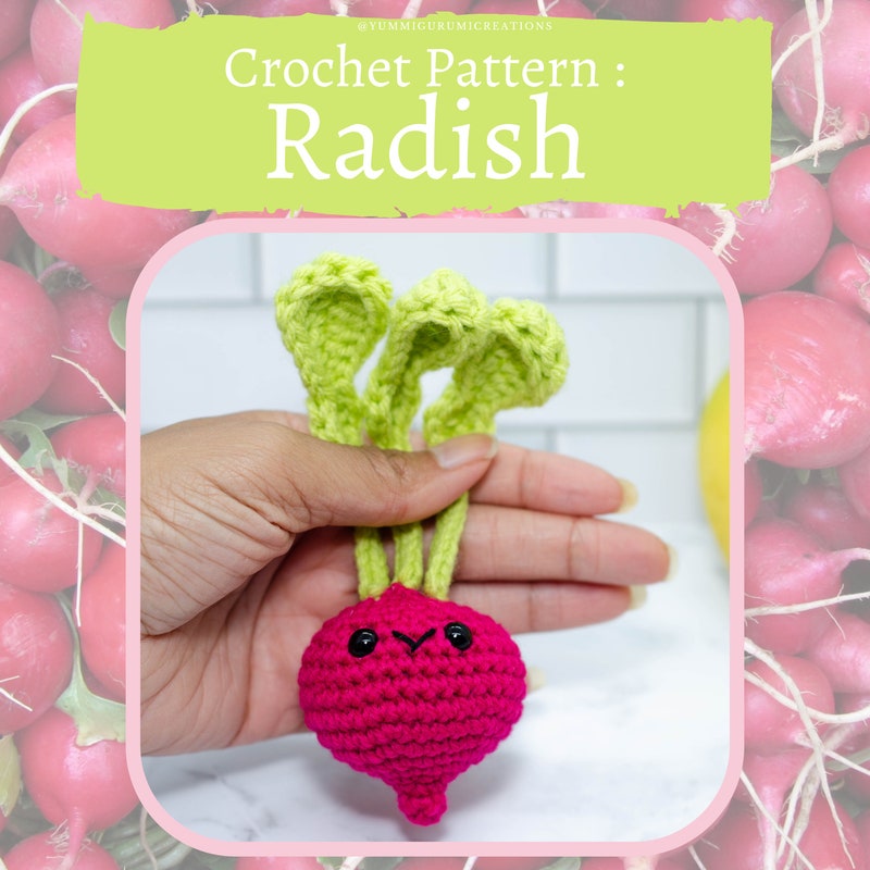 Crochet Raddish Crochet Radish - Etsy