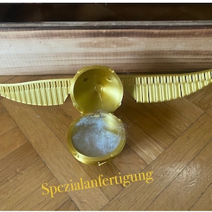 Lebensgroßer Snitch als Schatulle , Harry Pottery Stil, 3D-Druck, Dekoration, Hochzeit, Geschenk, Valentinstag, Verlobung