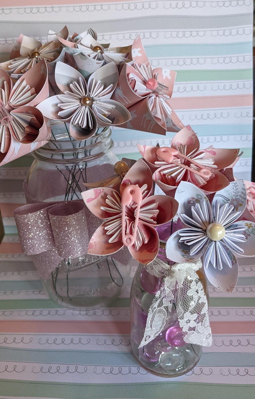 Baby Shower Floral Arrangements Etsy