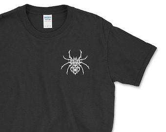 SPIDER T SHIRT / Spider Shirt / Halloween Shirt / Spiders Shirt / Spider Chest Top / Tarantula Tee / Mens Womens Shirt