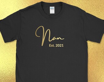 Personalised Nan shirt / Customised Womens Shirt / Grandma Birthday shirt / Grandparent gift idea / Nanny Birthday shirt UK / Granny top