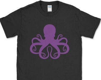 OCTOPUS T SHIRT / Octopus Shirt / Purple Octopus Tee / Squid Shirt / Squid T-shirt / Spirit Animal Tshirt / Womens Mens T-Shirt