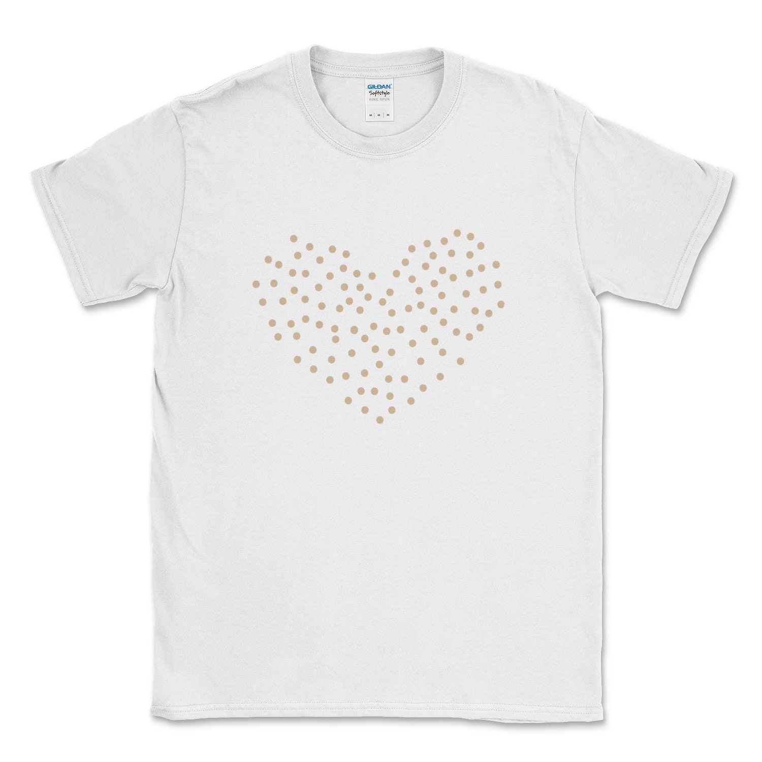 Discover Women's Heart Shirt / Boho Heart T-Shirt / Love Hearts T-Shirt