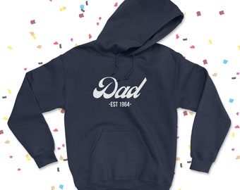 Moletom personalizado "Papai Est" para homem, moletom para pai, presente para o Dia dos Pais, presente de aniversário masculino, moletom para o Dia dos Pais, presente para novo papai, moletom personalizado para papai.