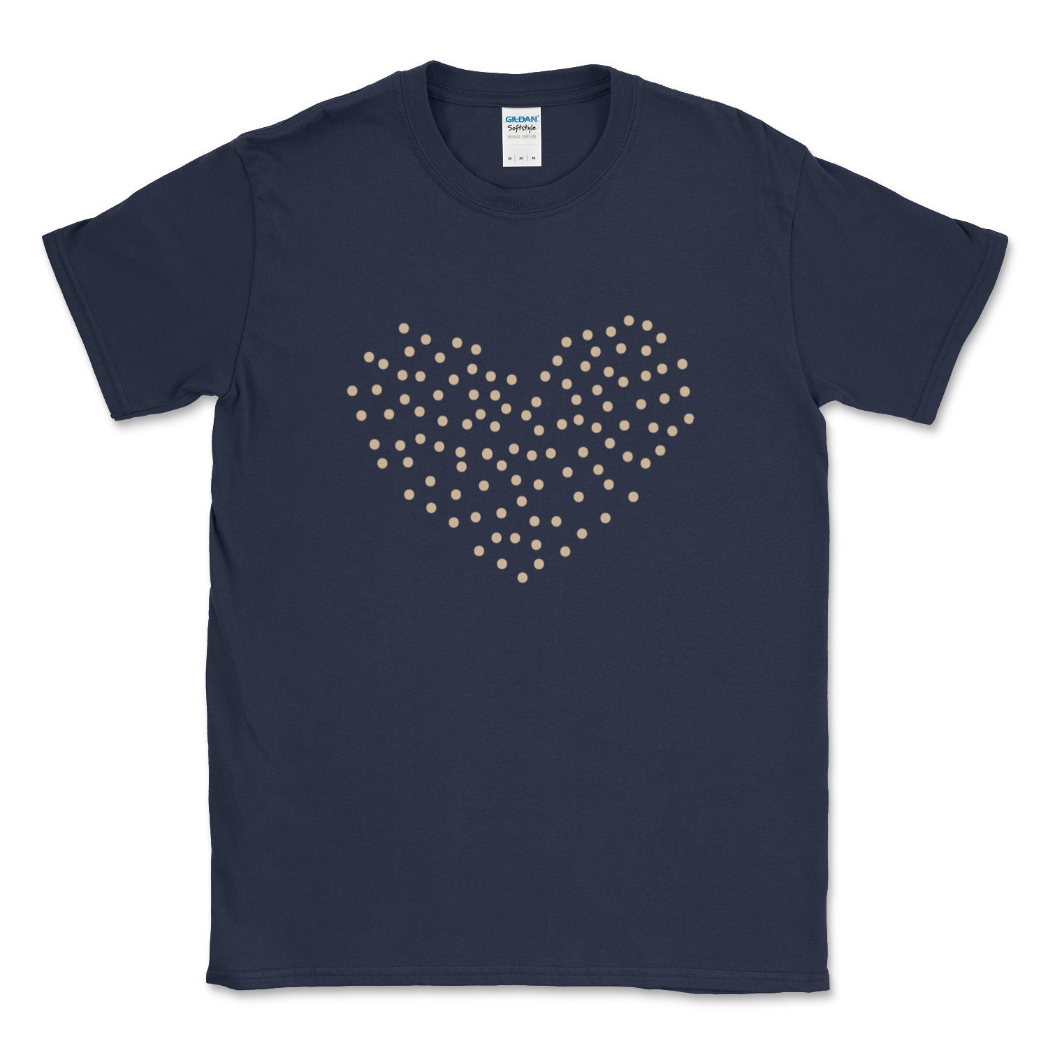 Discover Women's Heart Shirt / Boho Heart T-Shirt / Love Hearts T-Shirt