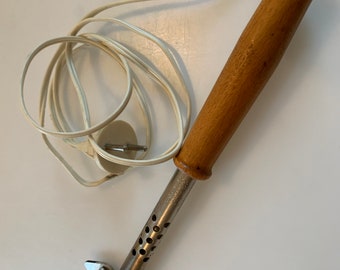 Vintage USSR Electric soldering iron with Wooden handle 1990