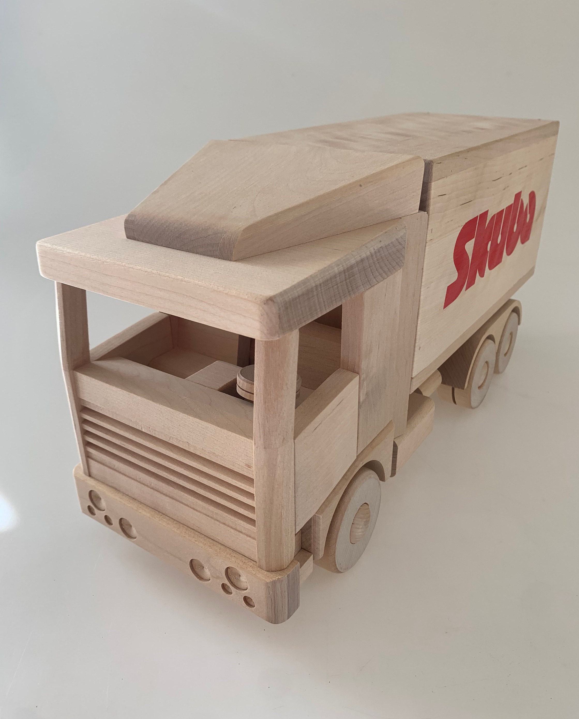 手作りの木製おもちゃのトラック、天然木モデル - Etsy 日本
