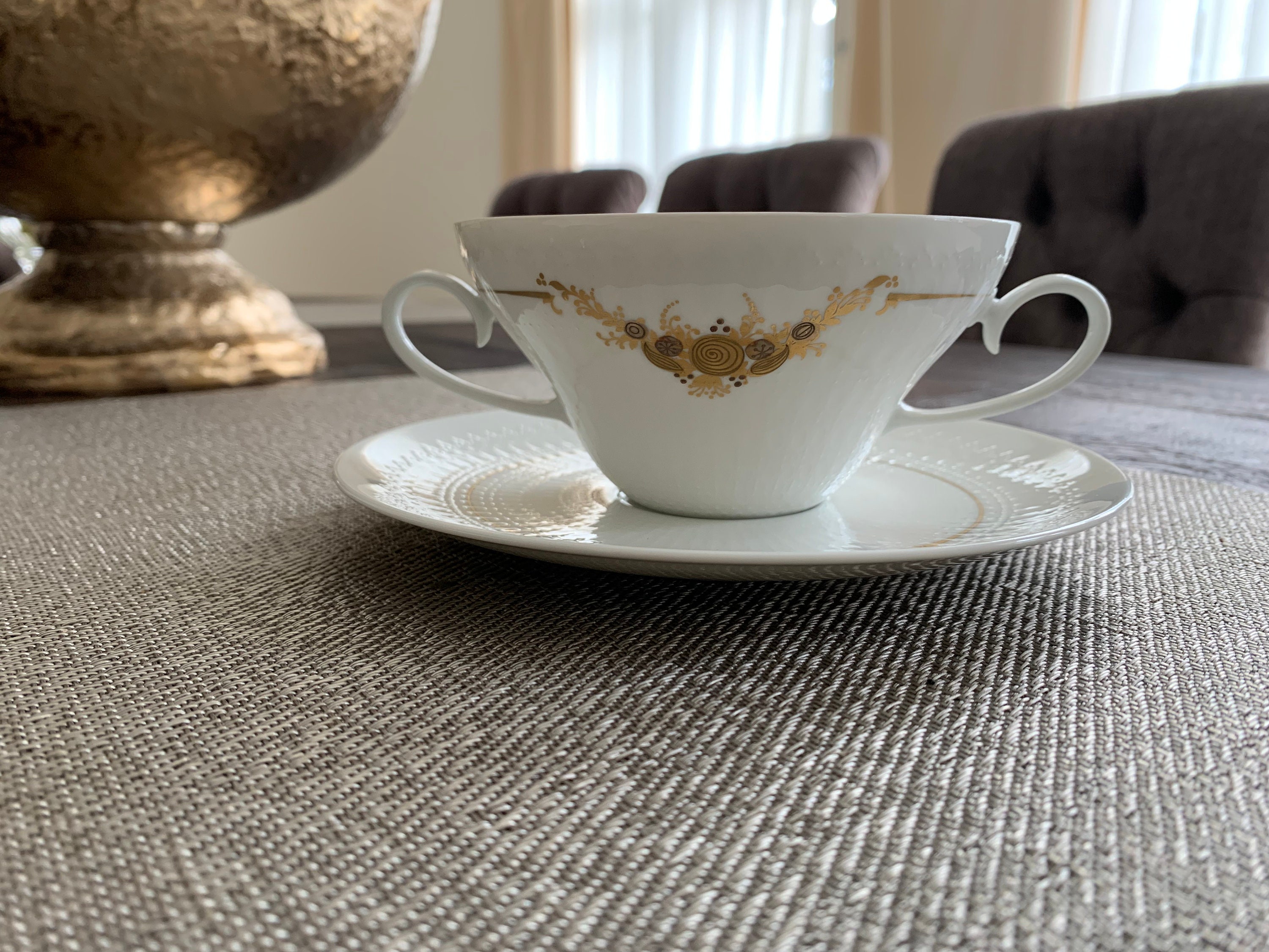 Rosenthal Romanze Soup Bowls & Saucers, Bjørn Wiinblad Floral