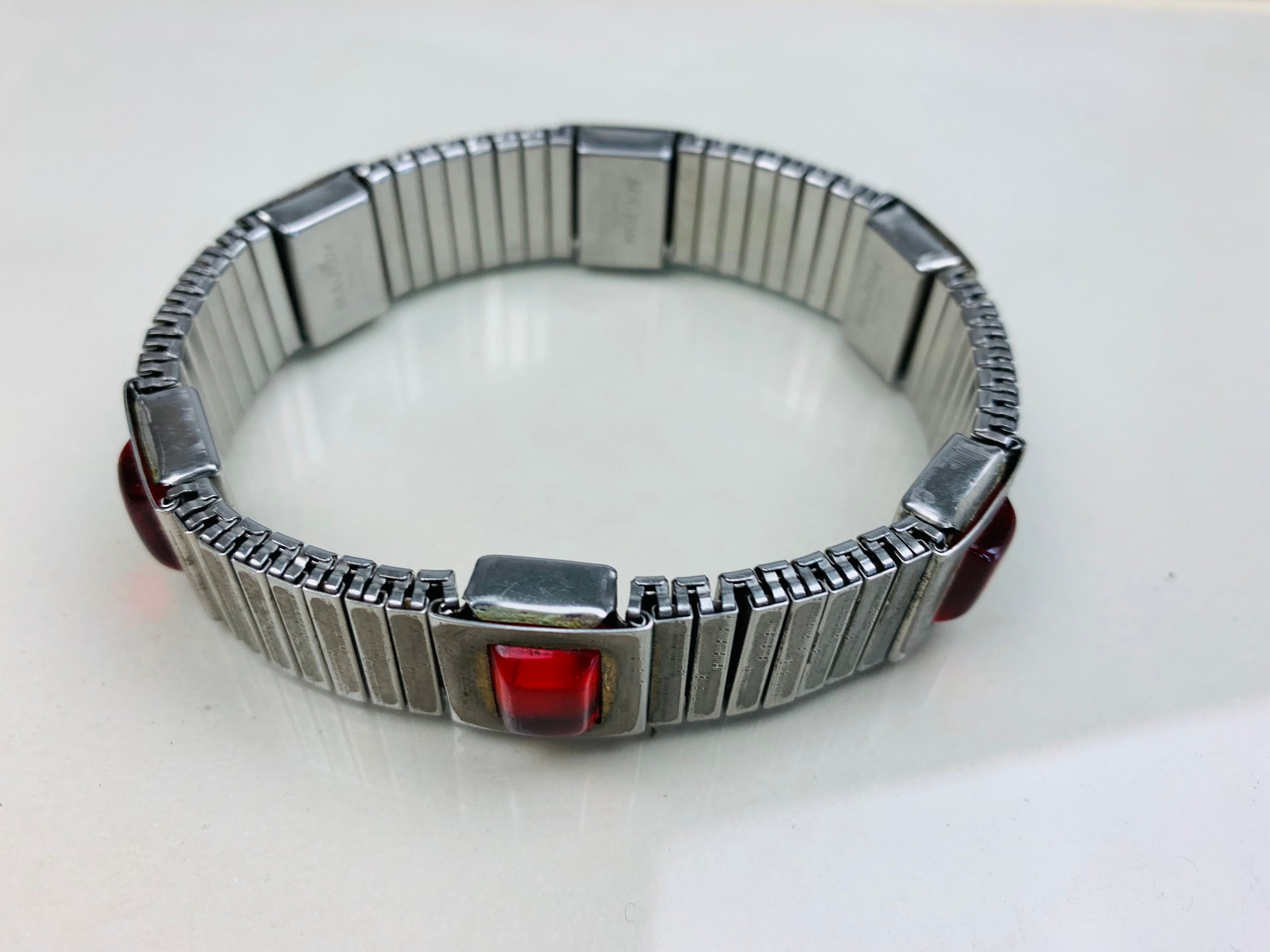 Vintage Magnetic Bracelet for Health Stainless Steel Stretch Bracelet  Signed Major - Etsy
