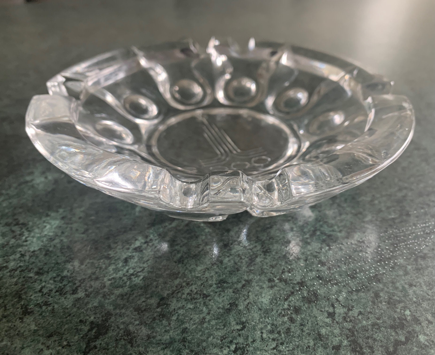 Vintage 1980s Ashtray With Olympic Symbol Moscow 1980 Olympic