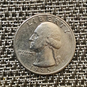 Sammlerstück 1985 D Viertel Dollar US-Münze George Washington