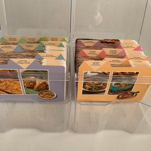 Set of 1395 vintage recipe cards Cooking cards in 2 boxes World cuisine recipes in Lithuanian language Gift for the chef