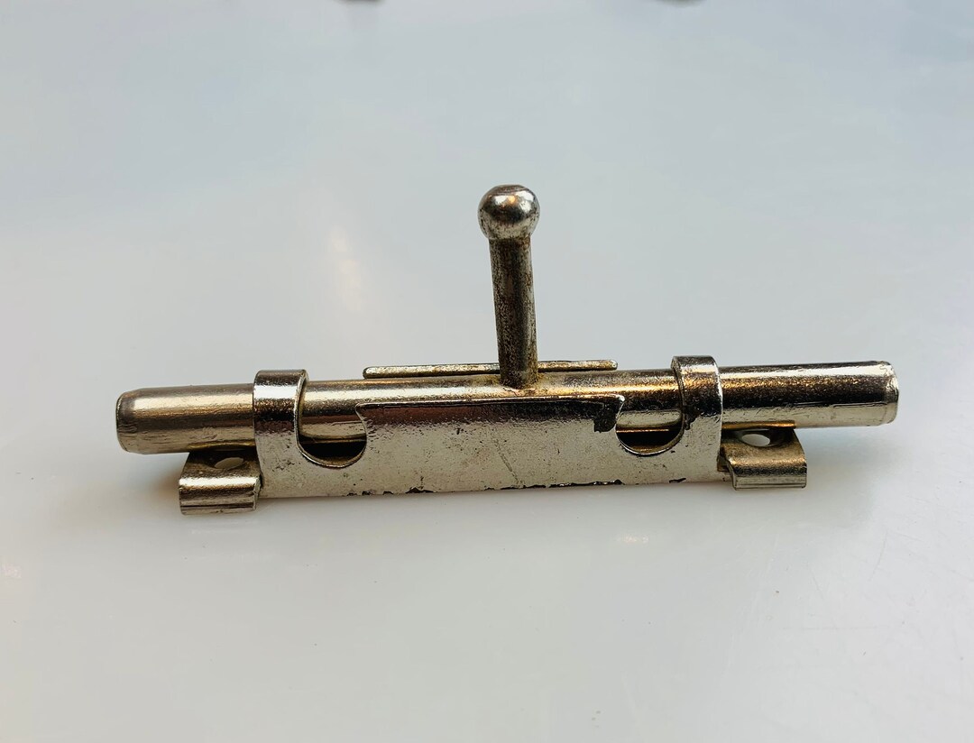 Vintage Door Latch Soviet Era Sliding Latch Retro Bolt Lock USSR Latch