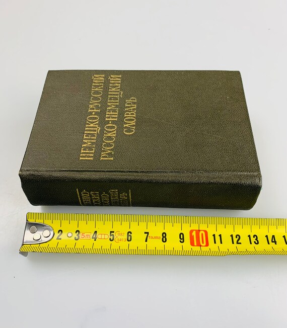 Vintage Small Dictionary Pocket German Russian Dictionary Mini.