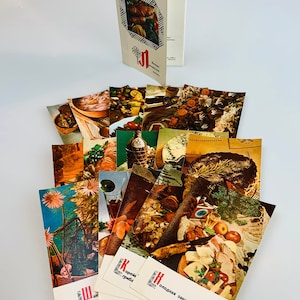 Litouwse keuken Vintage voedsel recepten set van 15 kaarten met foto's Recepten voor traditionele Litouwse gerechten 1970s
