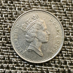 1992 ELIZABETH II 10 Pence GB coin