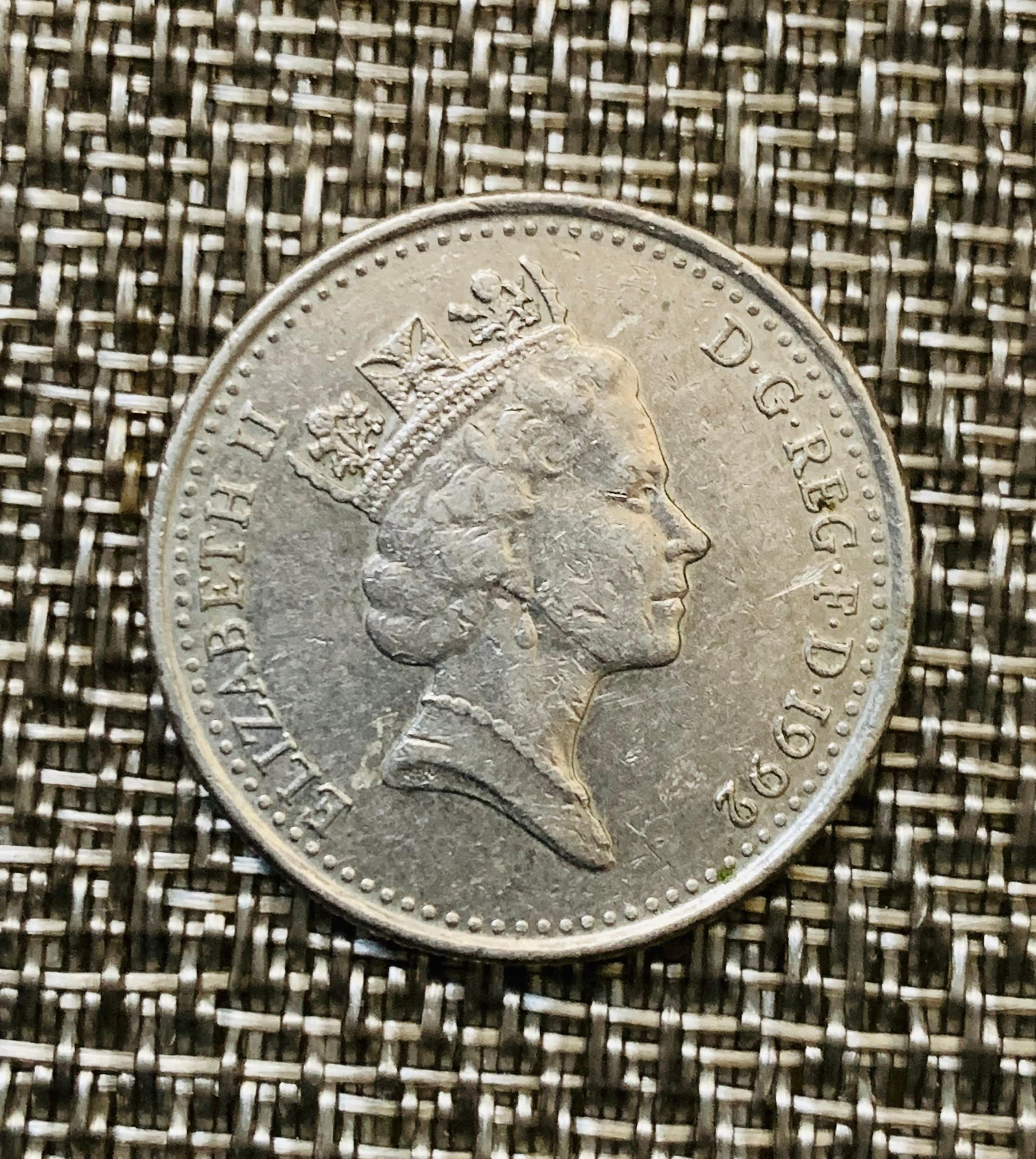 1992 ELIZABETH II 10 Pence GB Coin - Etsy