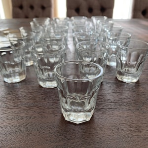 Vintage set of 21 small shots Liqueur glasses Drinking glasses Barware aperitif shots