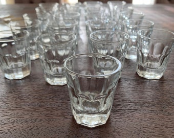 Vintage set of 21 small shots Liqueur glasses Drinking glasses Barware aperitif shots