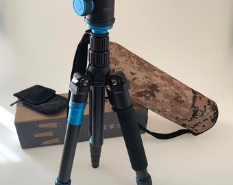 Caseflex Premium alloy tourism tripod stand Travel tripod stand (Black & Blue)