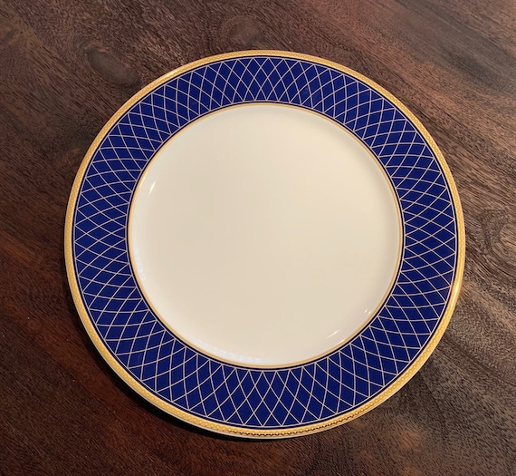 高級品【マイセン】セレモニアボウル・ゴールド＆コバルトキャビネットプレート Zepter Royal Cobalt Porcelain Dinner Large Plates Set of 6 - Etsy