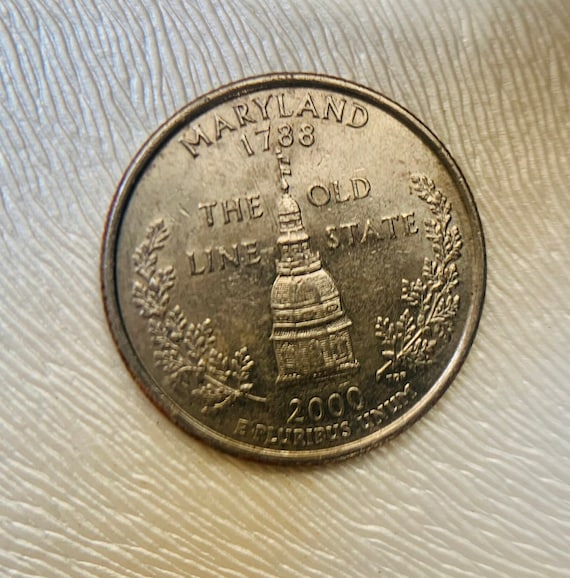 2000 メリーランド 1788 25 セント硬貨 - Etsy 日本