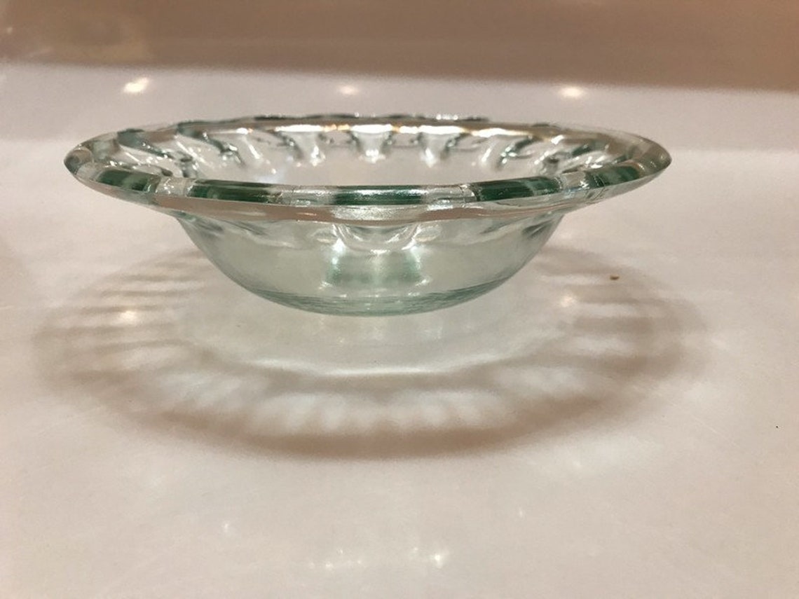 Bowl with holes Vintage glass bowl Cut glass bowl Etsy
