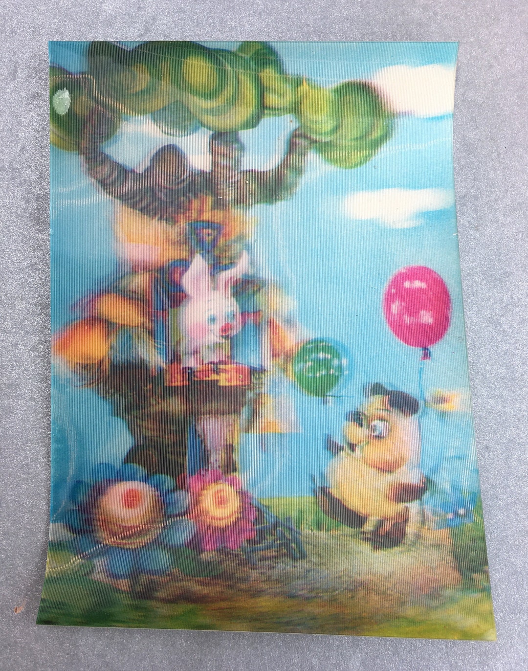 Vintage Soviet Fairy Tales Holographic Postcard 3D Effect USSR
