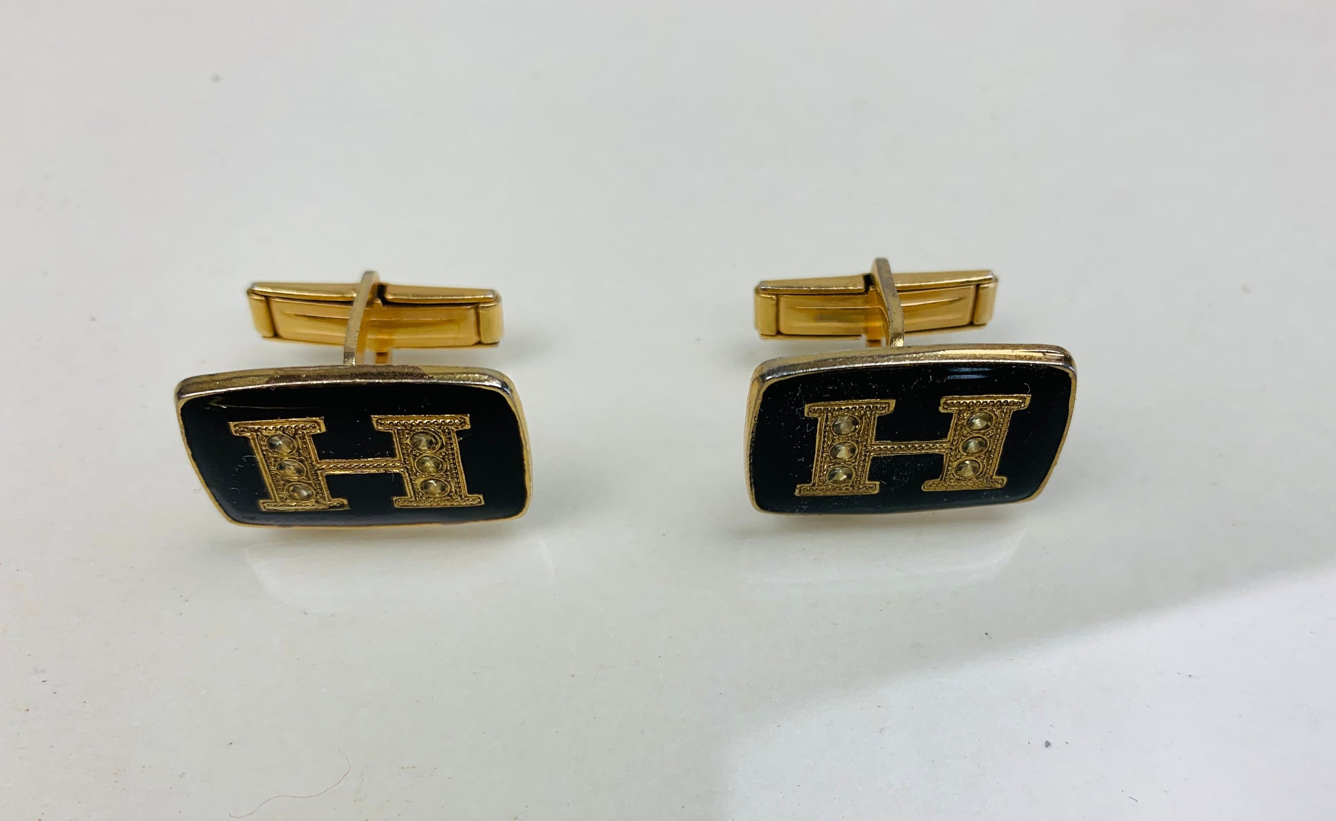 Shop HERMES 2023-24FW Quizz Rainbow Cufflinks (H077308FPAC