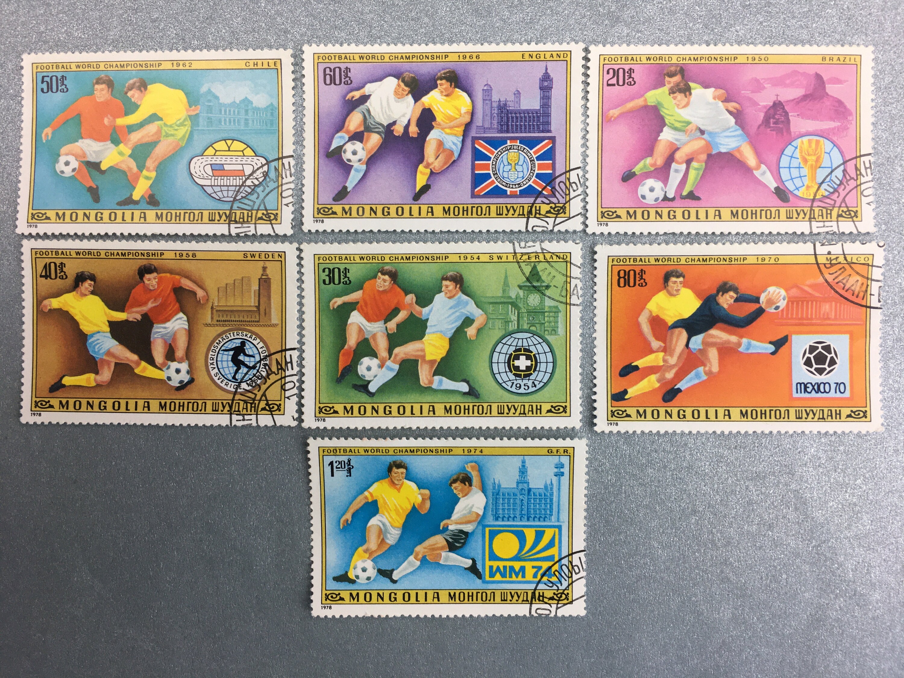 Prophila Collection Motives 150 Various Football Stamps (Stamps For Collectors) Soccer