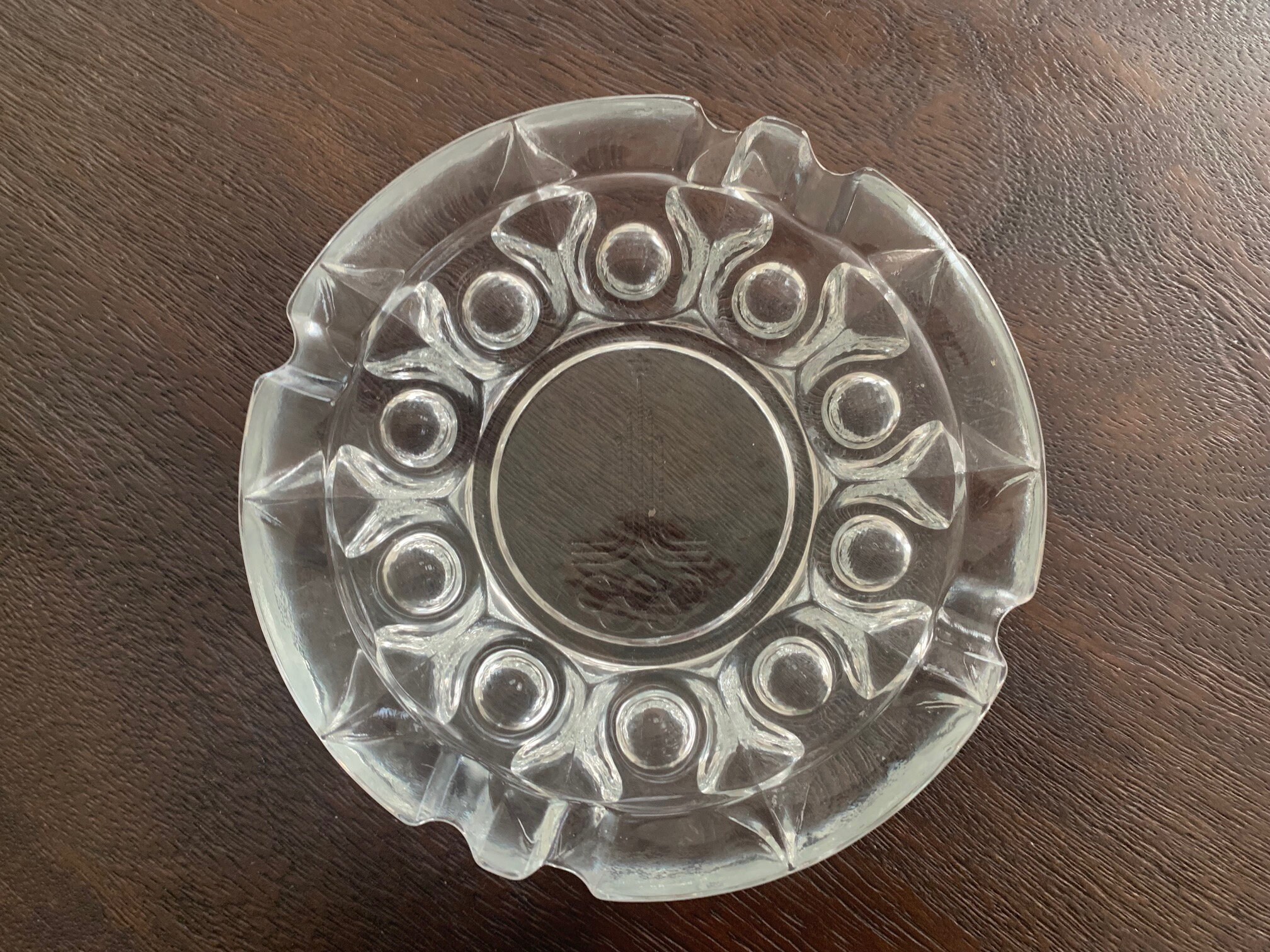 Vintage 1980s Ashtray With Olympic Symbol Moscow 1980 Olympic