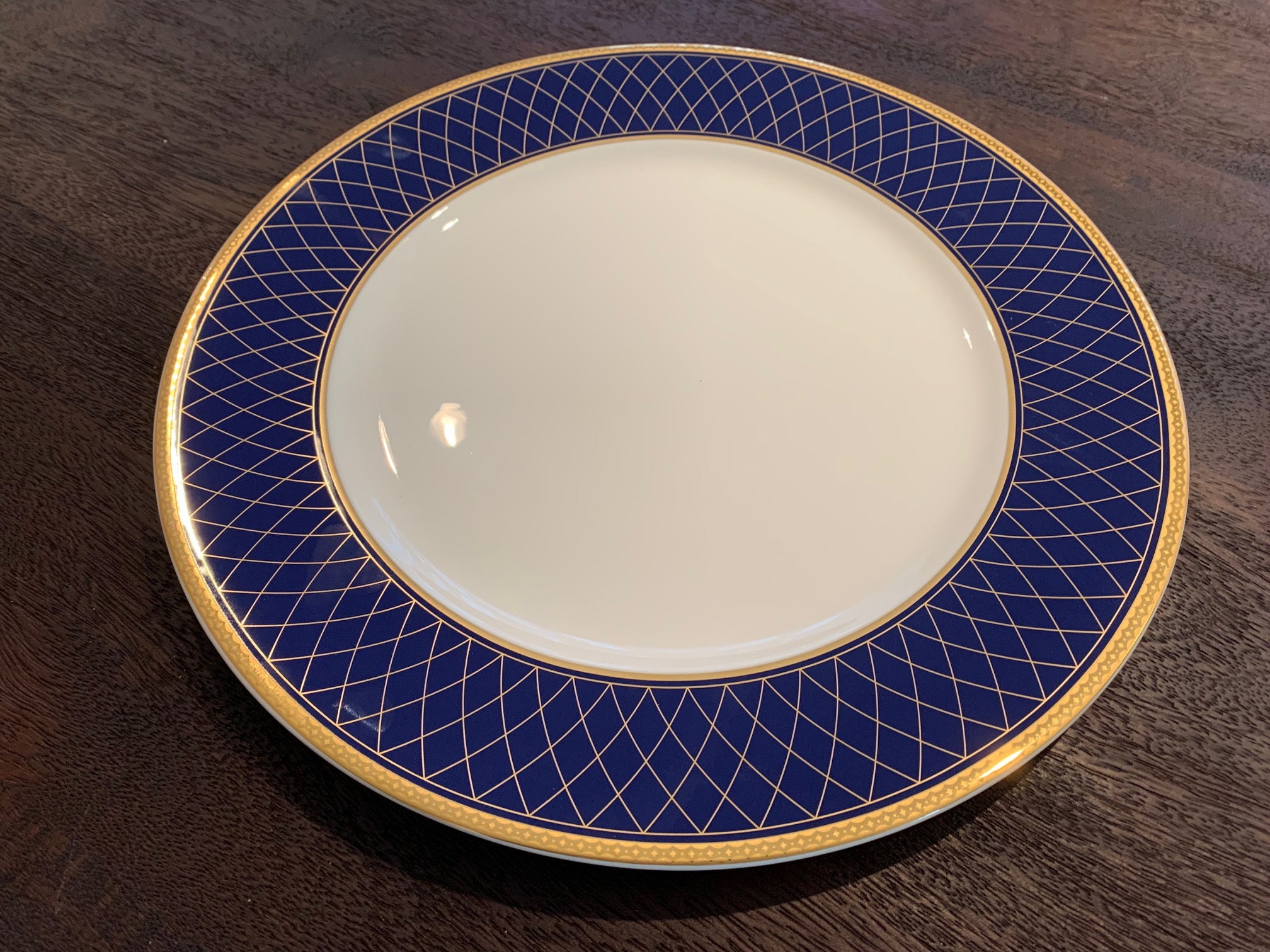 高級品【マイセン】セレモニアボウル・ゴールド＆コバルトキャビネットプレート Zepter Royal Cobalt Porcelain Dinner Large Plates Set of 6 - Etsy
