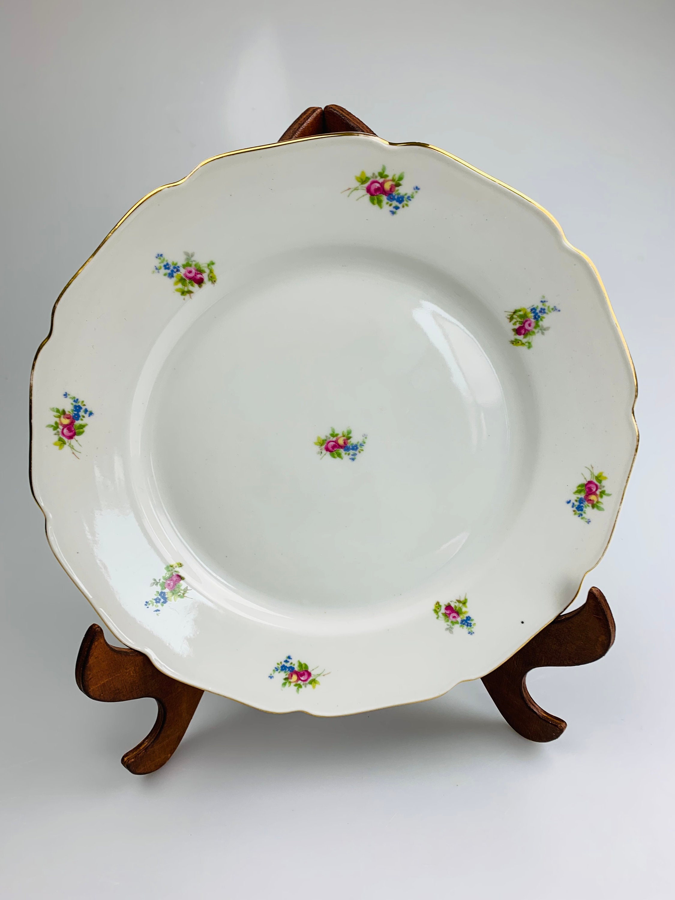 Vintage Bohemia Dinner Plate Czechoslovakia Bohemian Ceramic Works