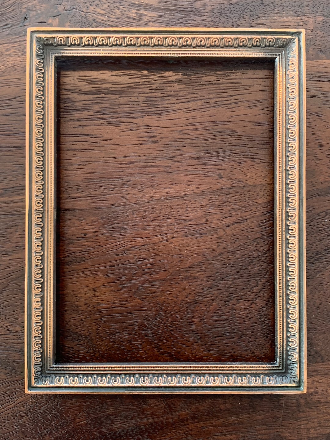 Vintage Soviet Decorative Photo Frame Made in USSR Metal Wall