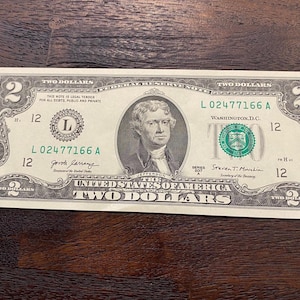 Uncirculated 2017 A Two dollar bill