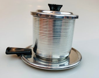 Vintage coffee maker Espresso pot coffee maker Small aluminum camping coffee maker Made in USSR 1980s