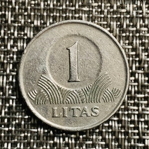 1999 Lithuanian 1 Litas coin