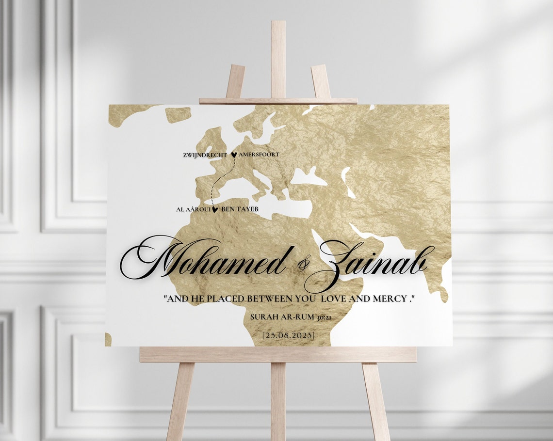 WEDDING WELCOME SIGN World Map , Destination Wedding Sign , Custom Sign ...