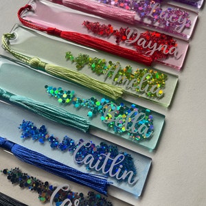 Personalised Bookmark | Resin Bookmark | Holographic Bookmark | Personalised Gift | Personalised Gifts for Kids | Party Favour