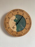 Custom Tide Clock | Tidal Clock | Resin Clock | Coastal Clock | Wooden Tide Clock