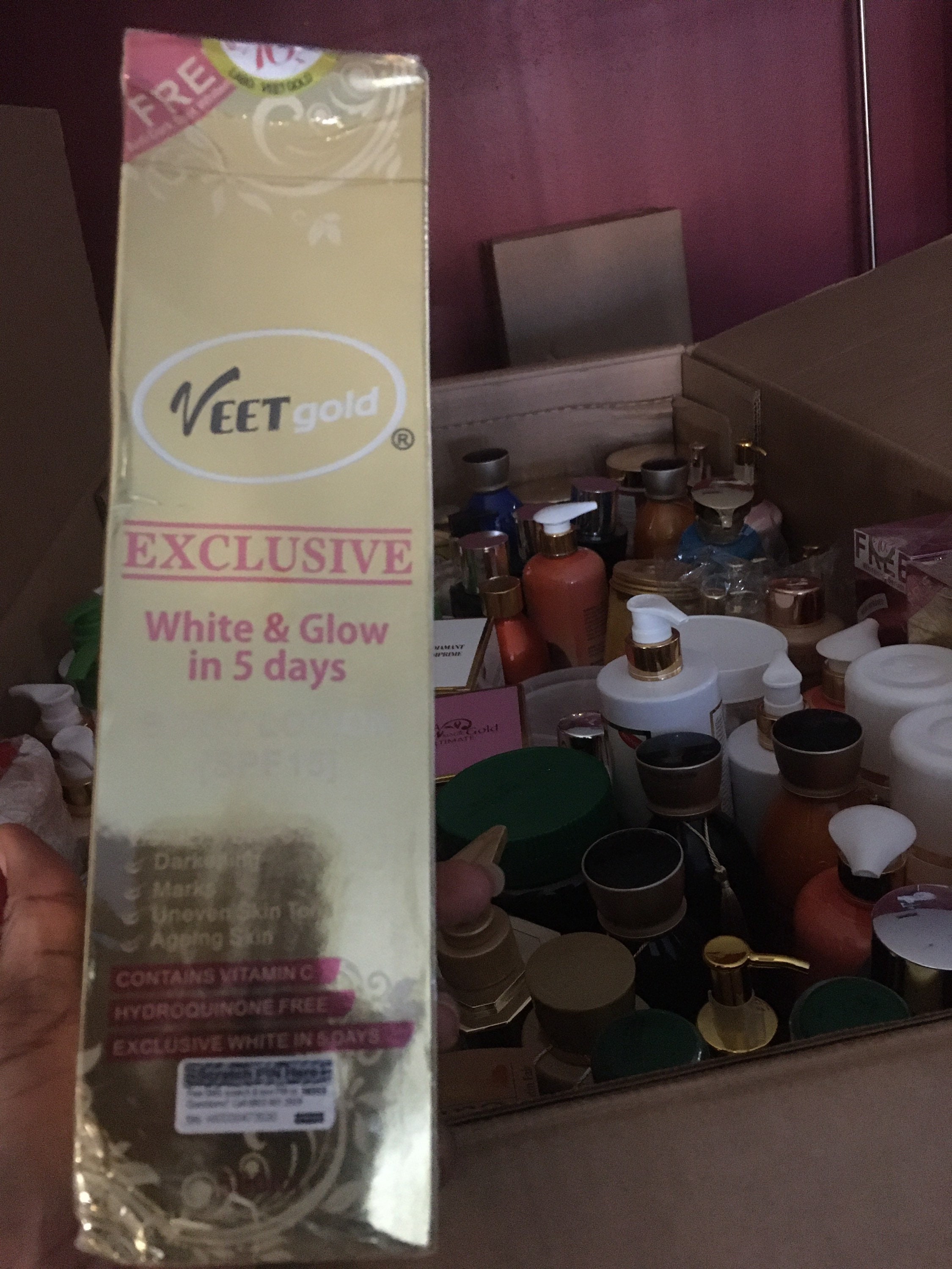 Veet Gold Exclusive White and Glow in 5 Days Body Lotion With Etsy UK
