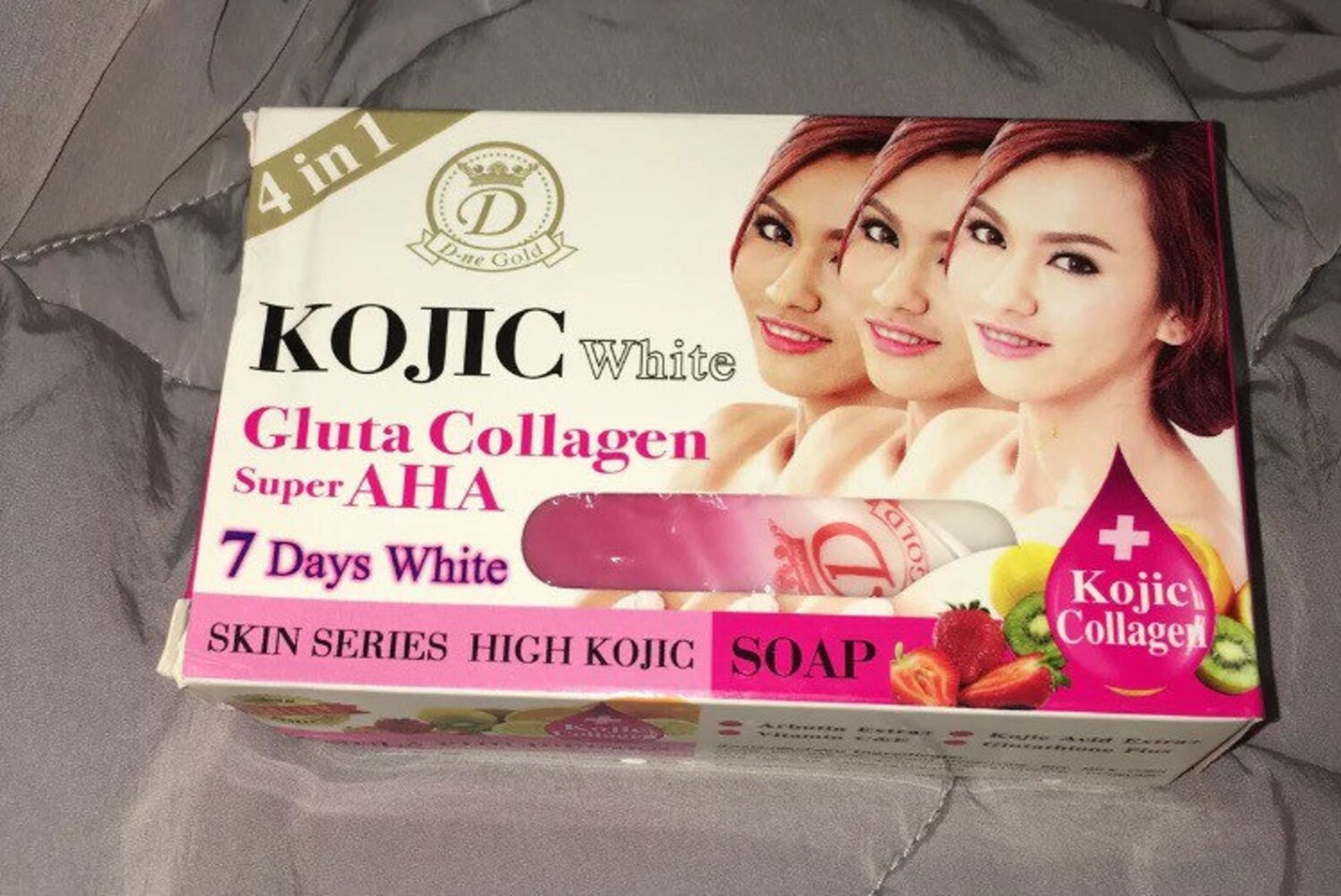 Kojic White Gluta Collagen Super AHA Soap 7/ Days White Result Etsy
