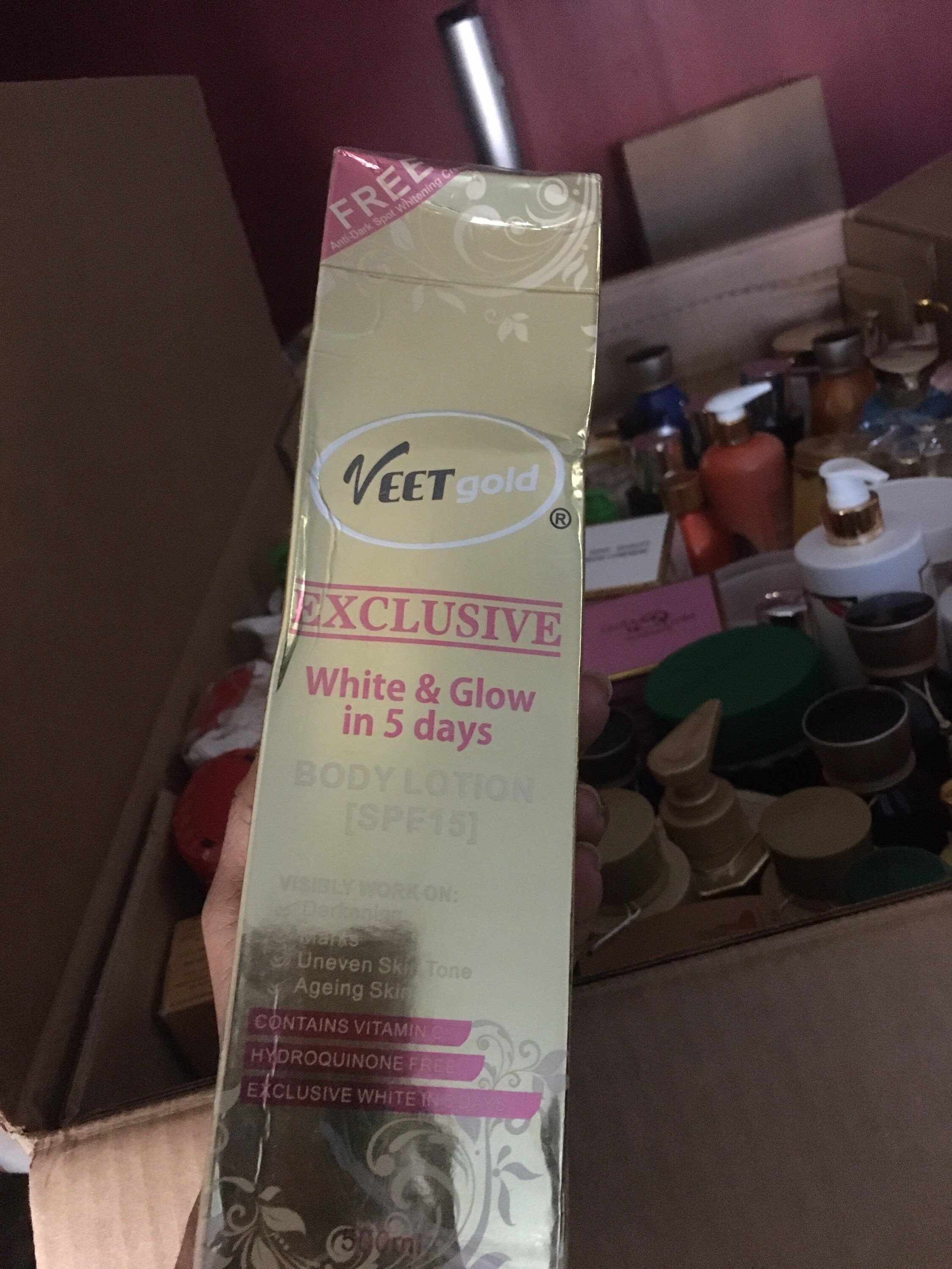 Veet Gold Exclusive White and Glow in 5 Days Body Lotion With Etsy UK