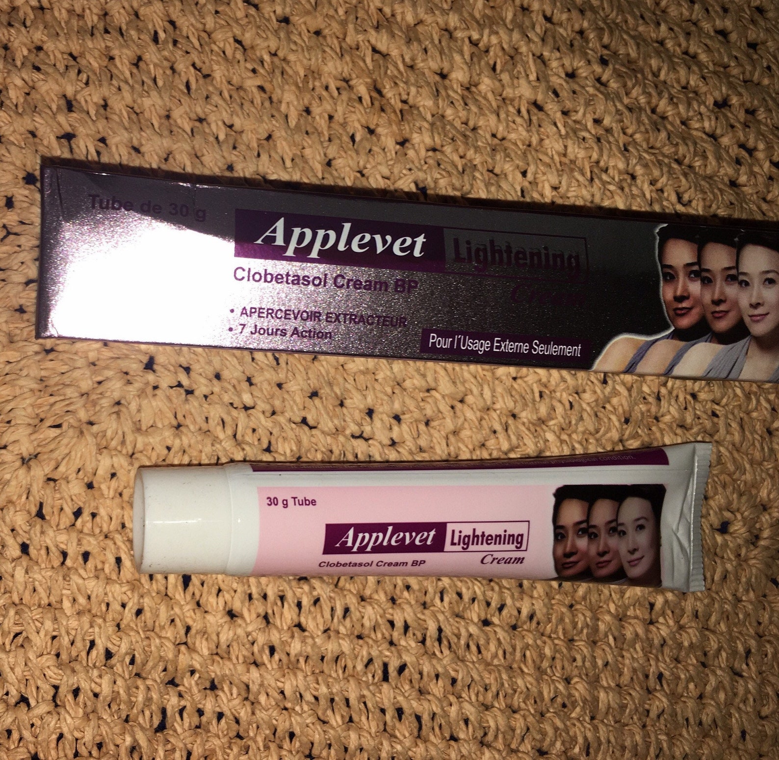 Applevet skin lightening cream can be used on face/body. Best Etsy