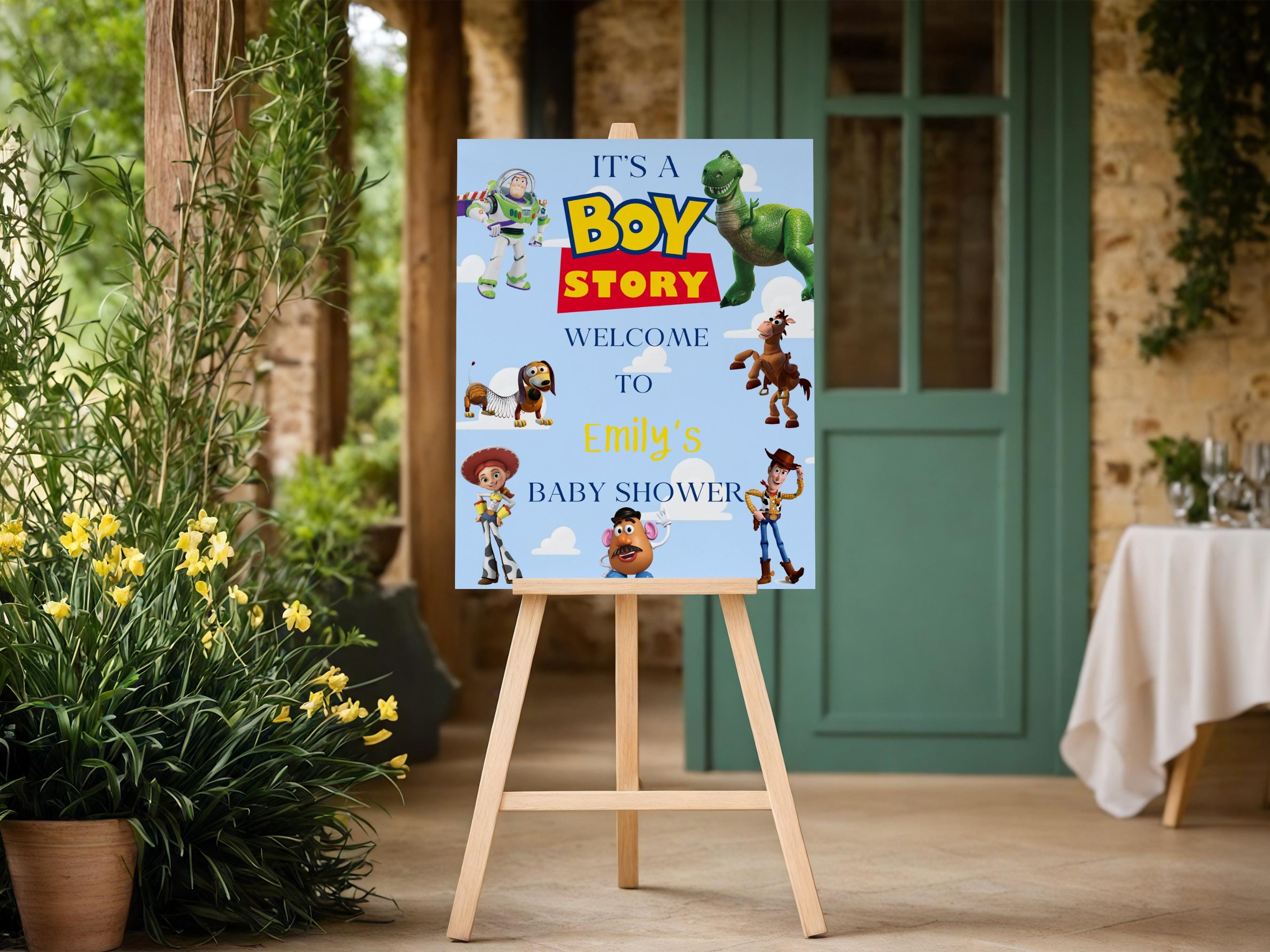 Toy Story Baby Shower Welcome Sign (digital Download, Canva Template ...