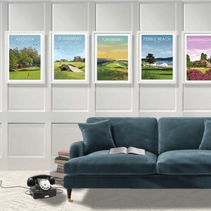 Golf Prints Any 3 for 2 St Andrews Augusta Carnoustie Pebble Beach Sawgrass Golf Pictures Golf Poster Wall Art Gift Golf Prints image 5