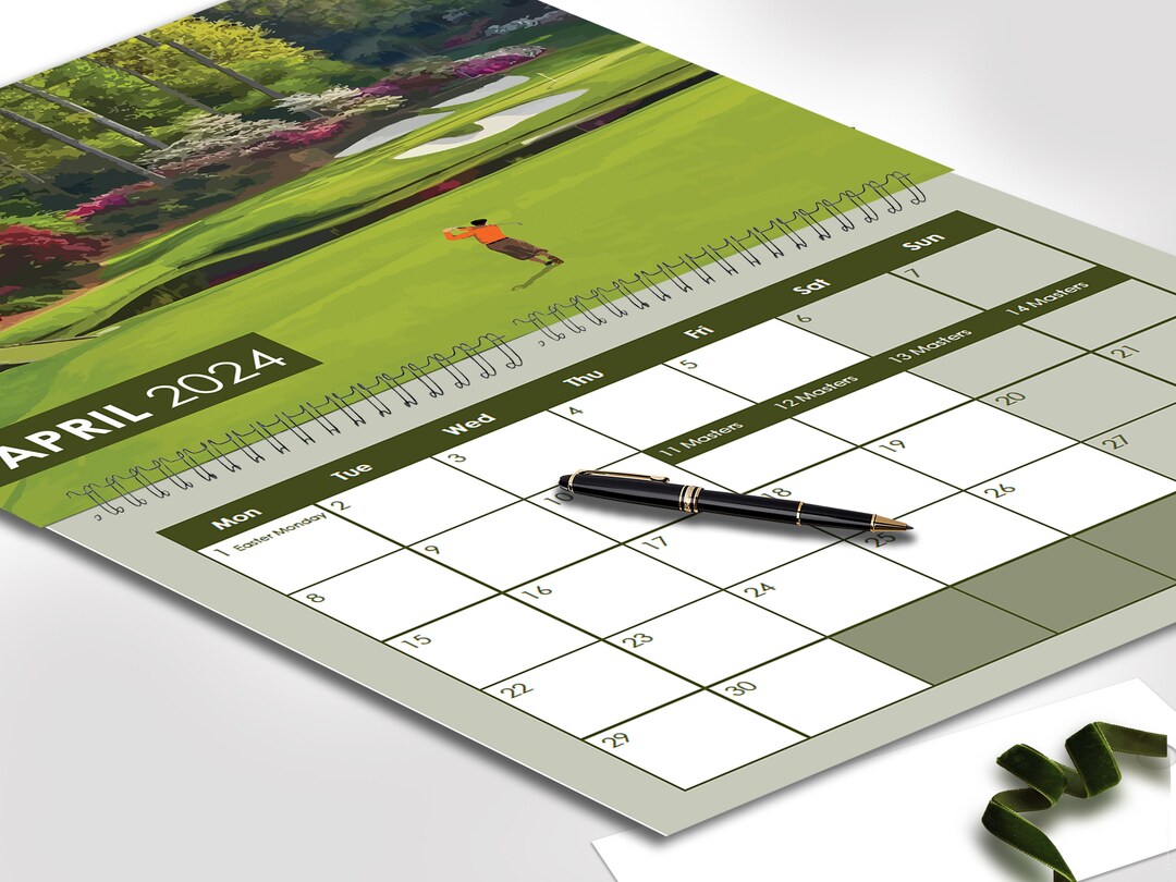 Golf Calendar 2024 Limited Edition Famous Golf Holes Christmas Etsy