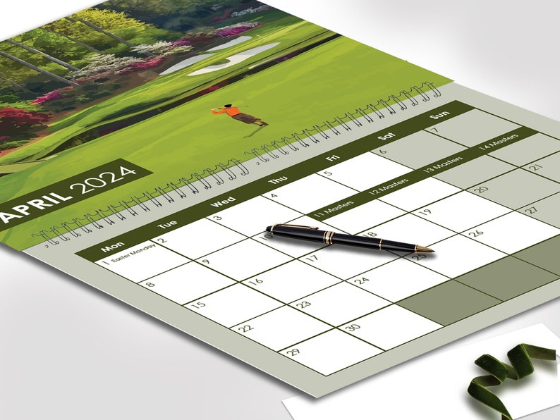 Golf Calendar 2024 Limited Edition Famous Golf Holes Christmas Etsy