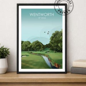 Wentworth Golf Art - Etsy UK
