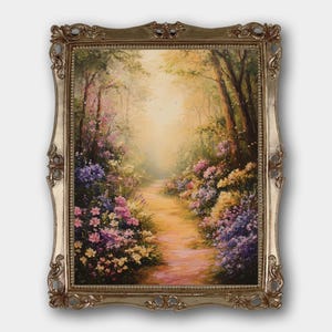 Whimsical Forest Digital Download Print Original Landscape Cottagecore Fine Art Painting Print Fairycore Bedroom Girls Decor Nature Print